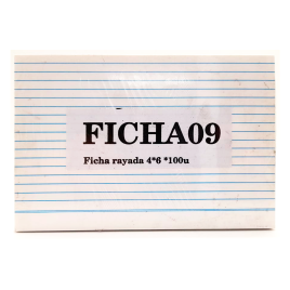 FICHA 4X6  C/LINEAS *100U