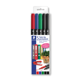 MARCADOR STAED 3187TB5 PERMANENTE *5COL.