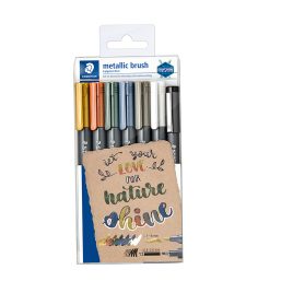 MARCADOR STAED 8321TB7 METALICO BRUSH*7 UNIDADES.