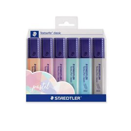 MARCADOR STAED 364CWP6PA TEXTSURFER *6COL PASTEL