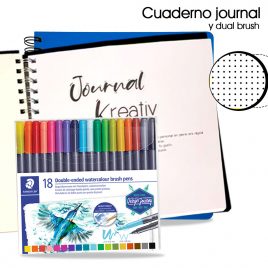 Cuaderno Journal y brush pen