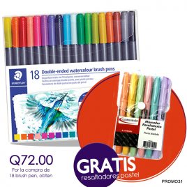 Dual brush 18 colores Staedtler
