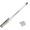 BOLIGRAFO GEL PRECISION 0.8 PLATEADO