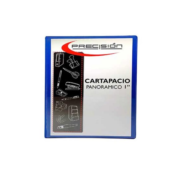 CARTAPACIO PANORAMICO PRECISION 1 PULG.(3/4 ANILLO) AZUL