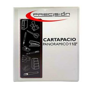 CARTAPACIO PANORAMICO PRECISION 1 1/2 PULG.(1 ANILLO) BLANCO