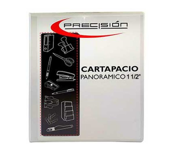CARTAPACIO PANORAMICO PRECISION 1 1/2 PULG.(1 ANILLO) BLANCO