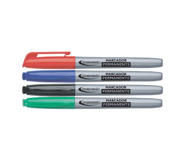 MARCADOR PERMANENTE DELGADO PRECISION *4 COL.
