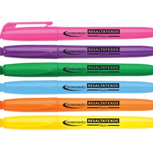 MARCADOR RESALTATEXTO PRECISION NEON SET* 6 COLORES