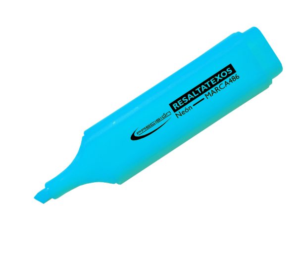 MARCADOR RESALTATEXTO PRECISION CELESTE