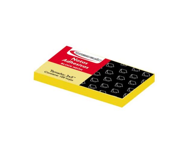 NOTAS ADHESIVAS PRECISION 3*5 *100HJS AMARILLO NEON