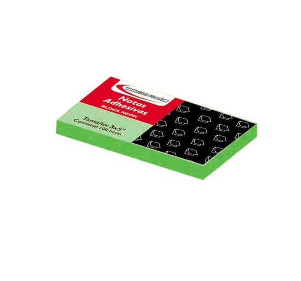 NOTAS ADHESIVAS PRECISION 3*5 *100HJS VERDE NEON