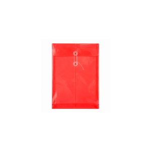 SOBRE PLASTICO PRECISION OFICIO C/HILO ROJO