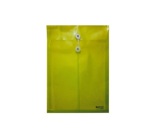 SOBRE PLASTICO PRECISION OFICIO C/HILO AMARILLO