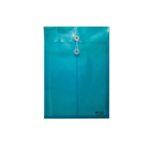 SOBRE PLASTICO PRECISION OFICIO C/HILO TURQUEZA