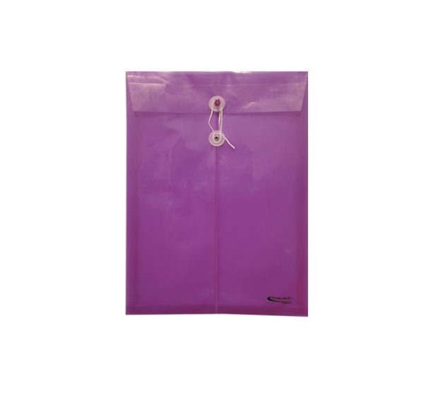 SOBRE PLASTICO PRECISION OFICIO C/HILO VIOLETA