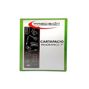 CARTAPACIO PANORAMICO PRECISION 1 PULG.(3/4 ANILLO) VERDE LIMON