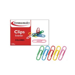 CLIPS ESTANDAR PRECISION COLORES*100UNI