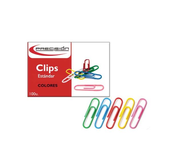 CLIPS ESTANDAR PRECISION COLORES*100UNI