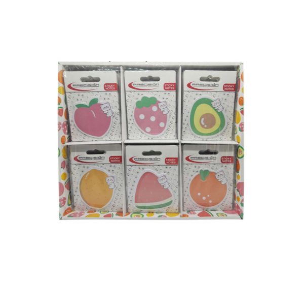 EXHIBIDOR NOTAS ADHESIVAS PRECISION STICKY NOTES 7*7CMS*20HJS 6 DISENOS * 108U.