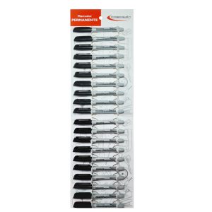 EXHIBIDOR PRECISION CARTON MARCADOR PERMANENTE DELGADO * 20 UNI. NEGRO