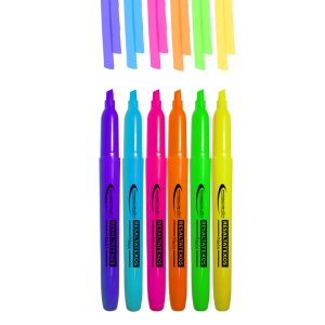 MARCADOR RESALTATEXTO PRECISION NEON SET* 6 COLORES
