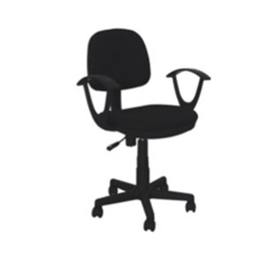 SILLA SECRET C/BRAZO COLOR NEGRO MOD. A012