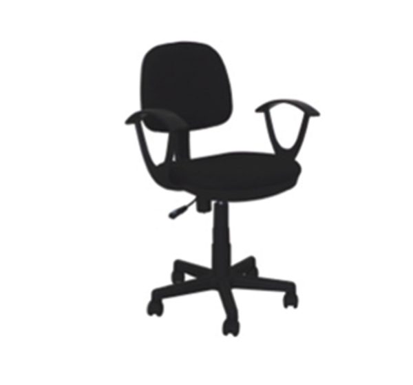 SILLA SECRET C/BRAZO COLOR NEGRO MOD. A012