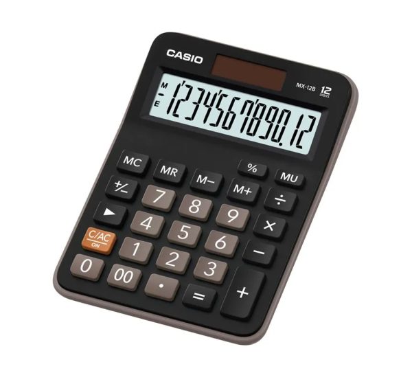CALCULADORA DE ESCRITORIO CASIO MX-12B 12 DIGITOS MINI