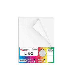 HOJAS PRECISION LINO BLANCO 210 GRS. CARTA*50 HOJAS