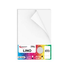 HOJAS PRECISION LINO BLANCO 210 GRS. OFICIO*50 HOJAS