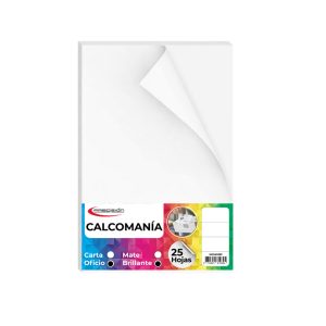 HOJAS CALCOMANIA BRILLANTE OFICIO *25HOJAS
