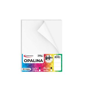 HOJAS PRECISION OPALINA CARTA * 50HOJAS BLANCA 210GRS