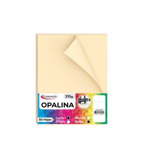 HOJAS PRECISION OPALINA CARTA * 50HOJAS BEIGE 200GRS