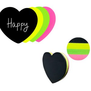 NOTAS ADHESIVAS PRECISION 3*3 100HJS CORAZON