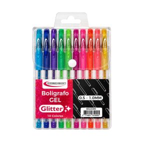 BOLIGRAFO GEL PRECISION GLITTER *10 COL.