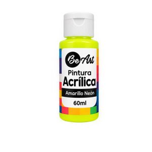 ACRILICO BE ART BOTE 60ML AMARILLO NEON