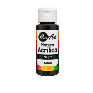 ACRILICO BE ART BOTE 60ML NEGRO