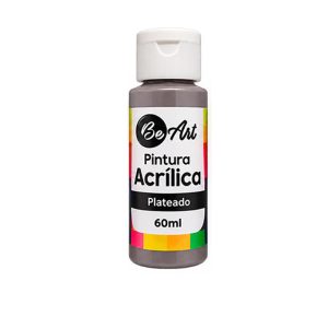 ACRILICO BE ART BOTE 60ML PLATEADO