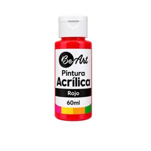 ACRILICO BE ART BOTE 60ML ROJO